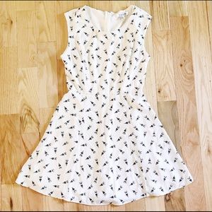 A-line Vintage Style Parasol Print Dress